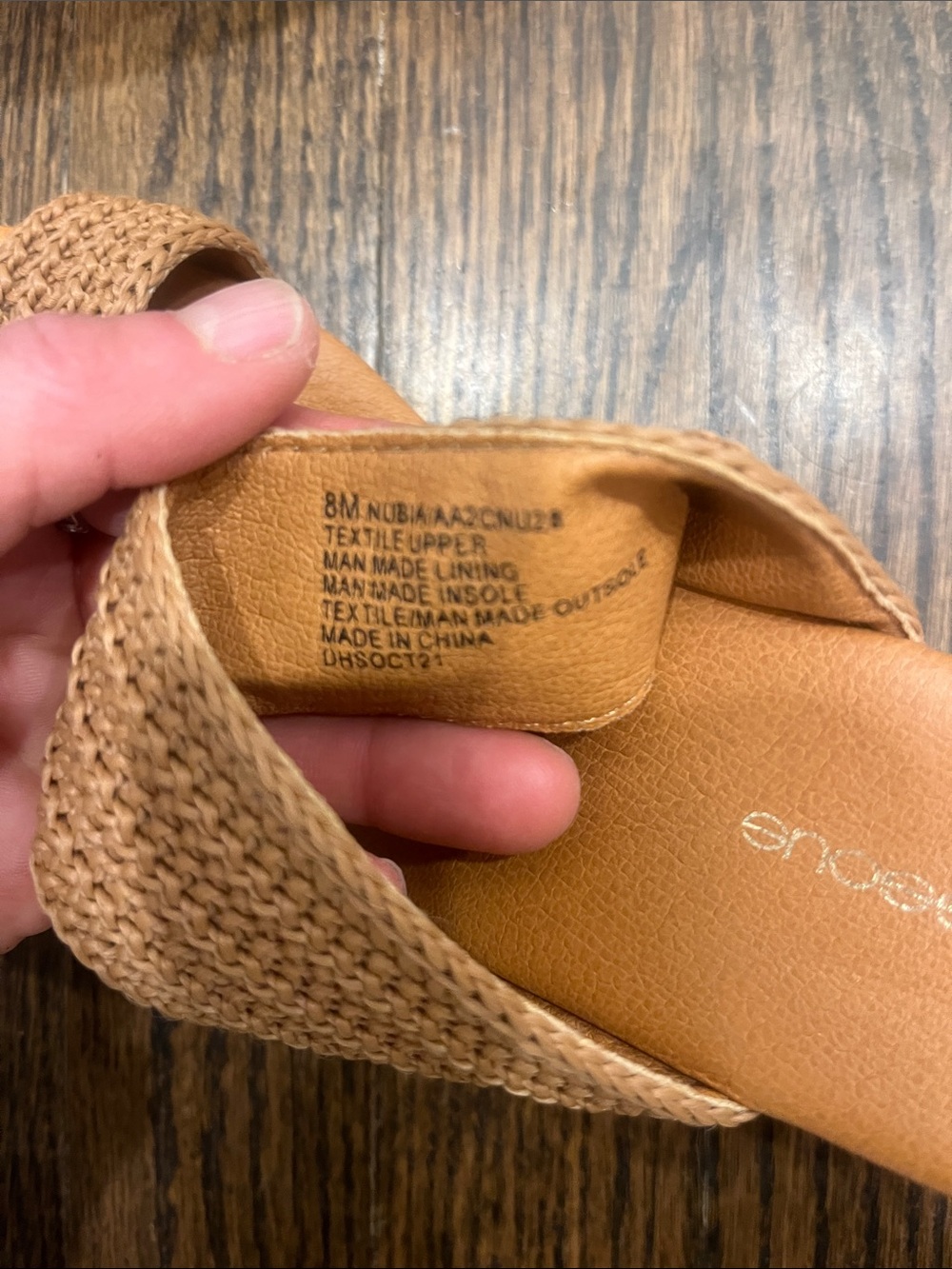 Andre Assous Braided Tan Slide Mules - Picture 4 of 8